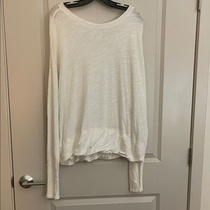 Peruvian Connection Cream Long Sleeve Sweatshirt